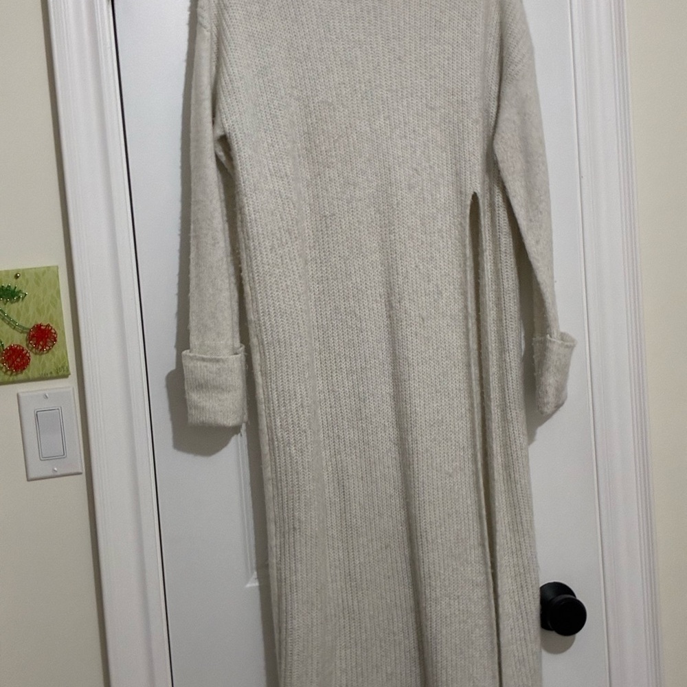 Dove Grey Soft Knit Sweater Dress by Nicole Miller